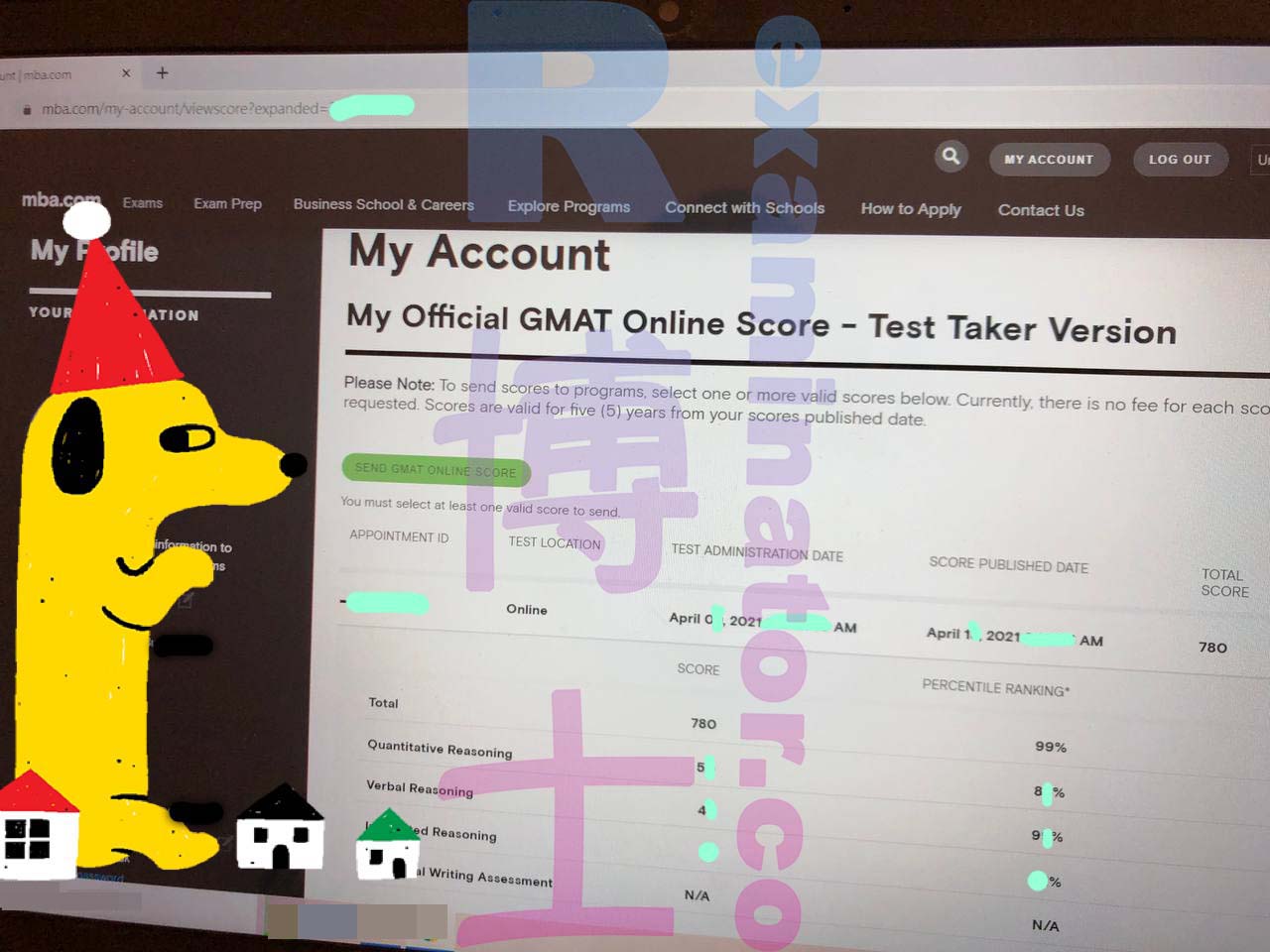 780! 4 days after the test our client based in UK 🇬🇧 got his GMAT official score!