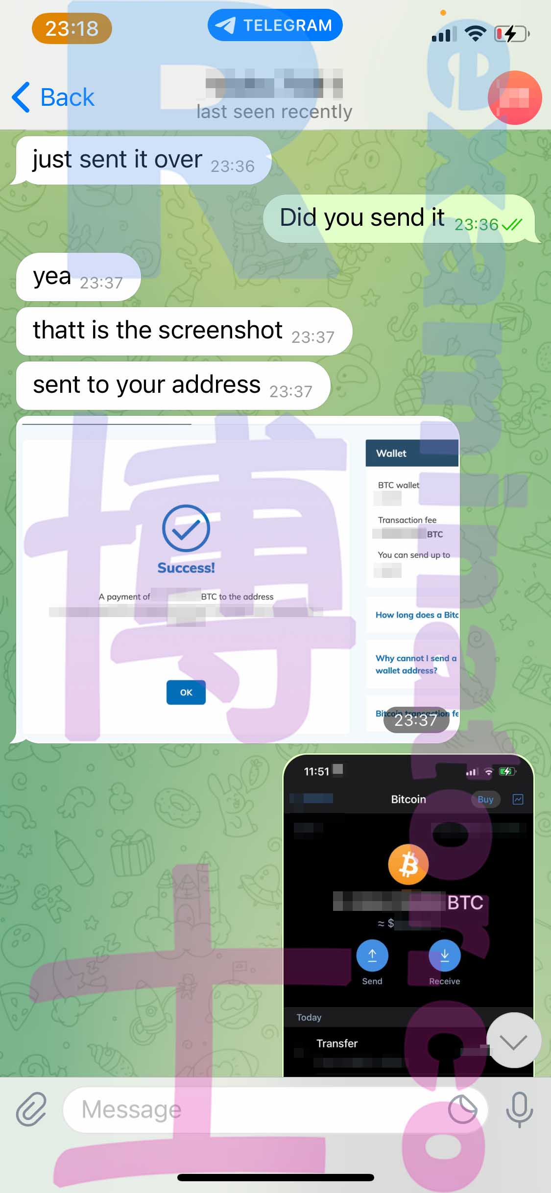 GRE代考保分成功案例#358的与客户对话截图