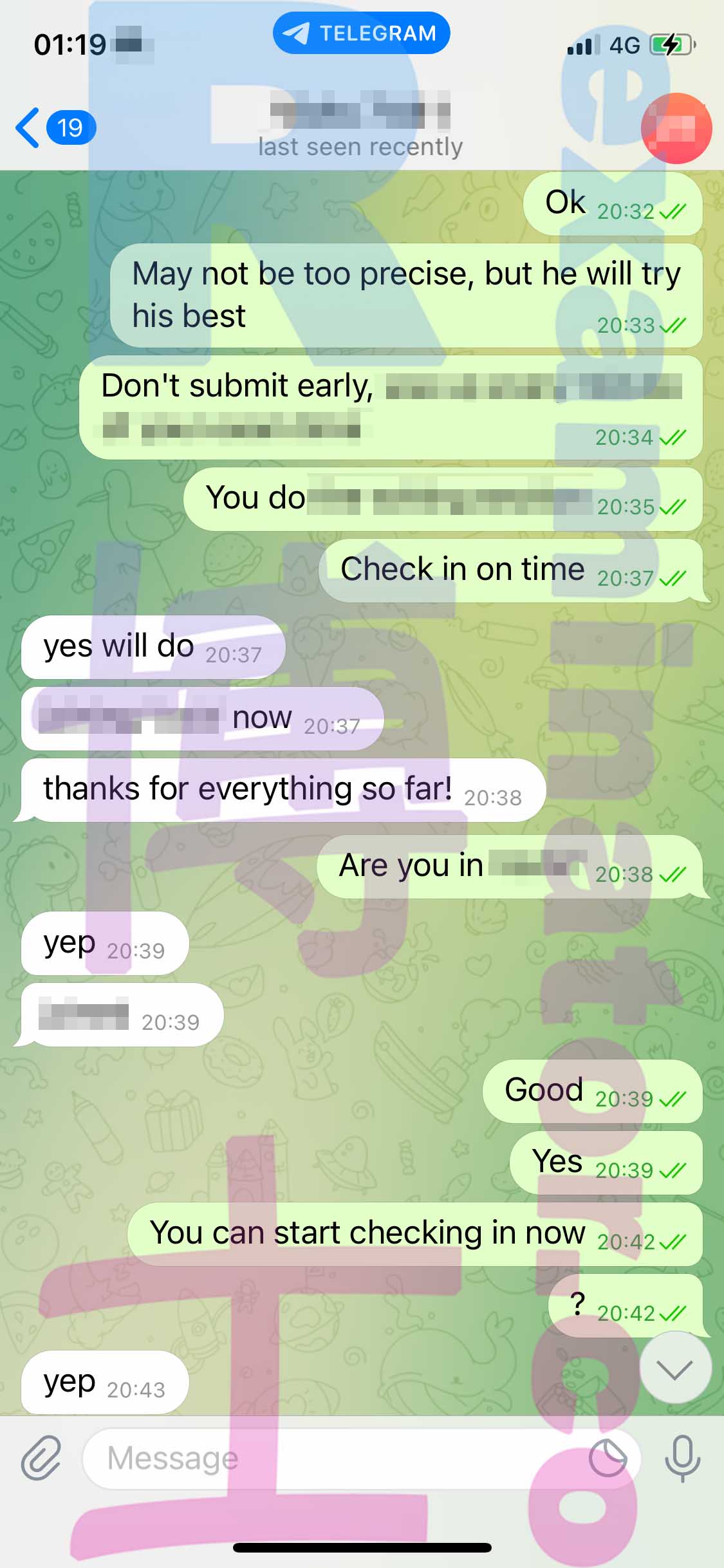 GRE代考保分成功案例#353的与客户对话截图