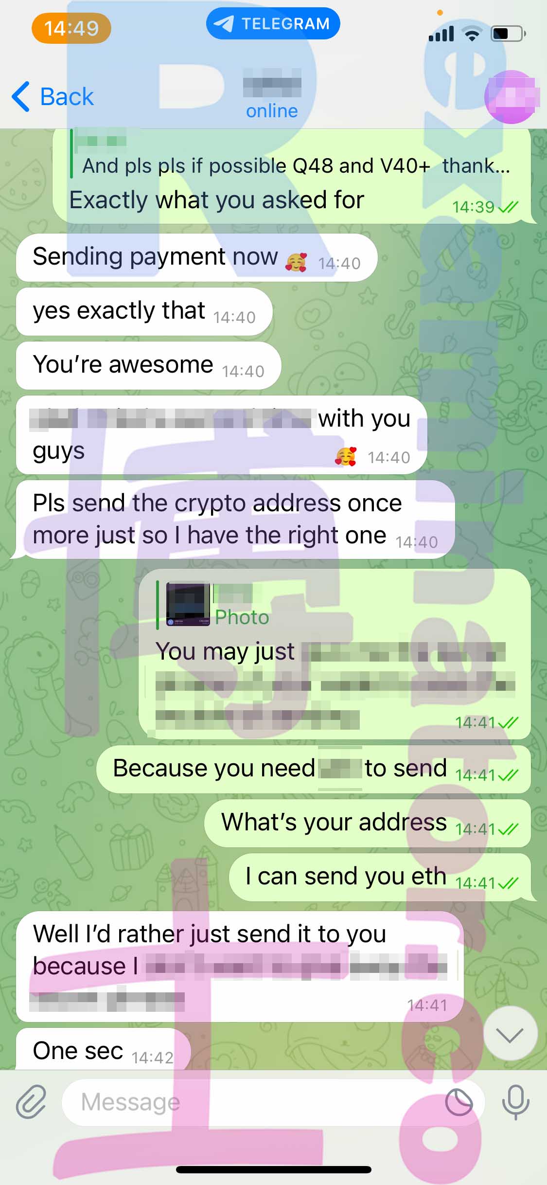 GMAT代考保分成功案例#402的与客户对话截图
