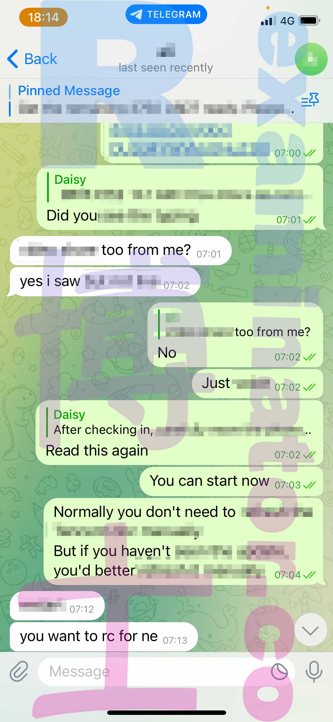 GRE代考保分成功案例#427的与客户对话截图