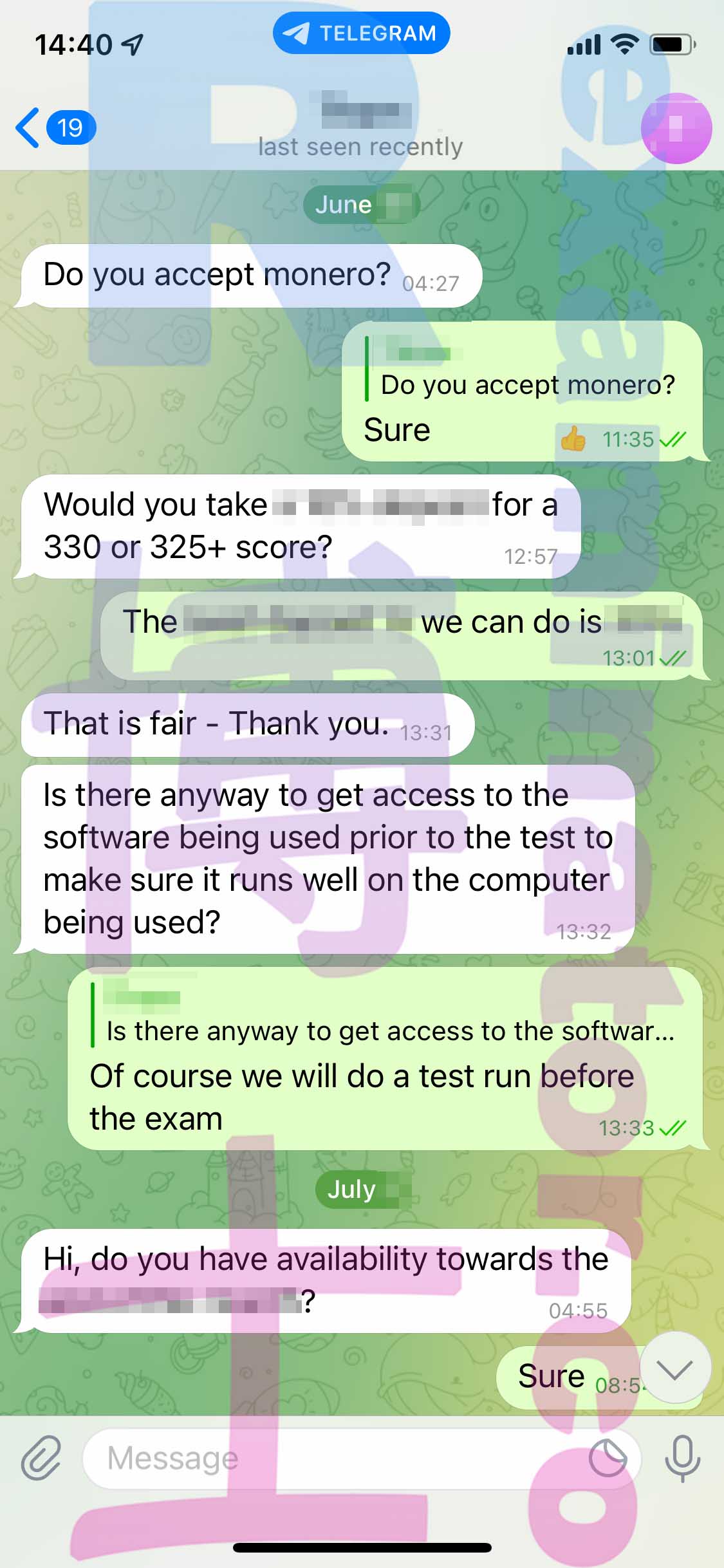 [GRE代考保分]成功案例#217的对话截图