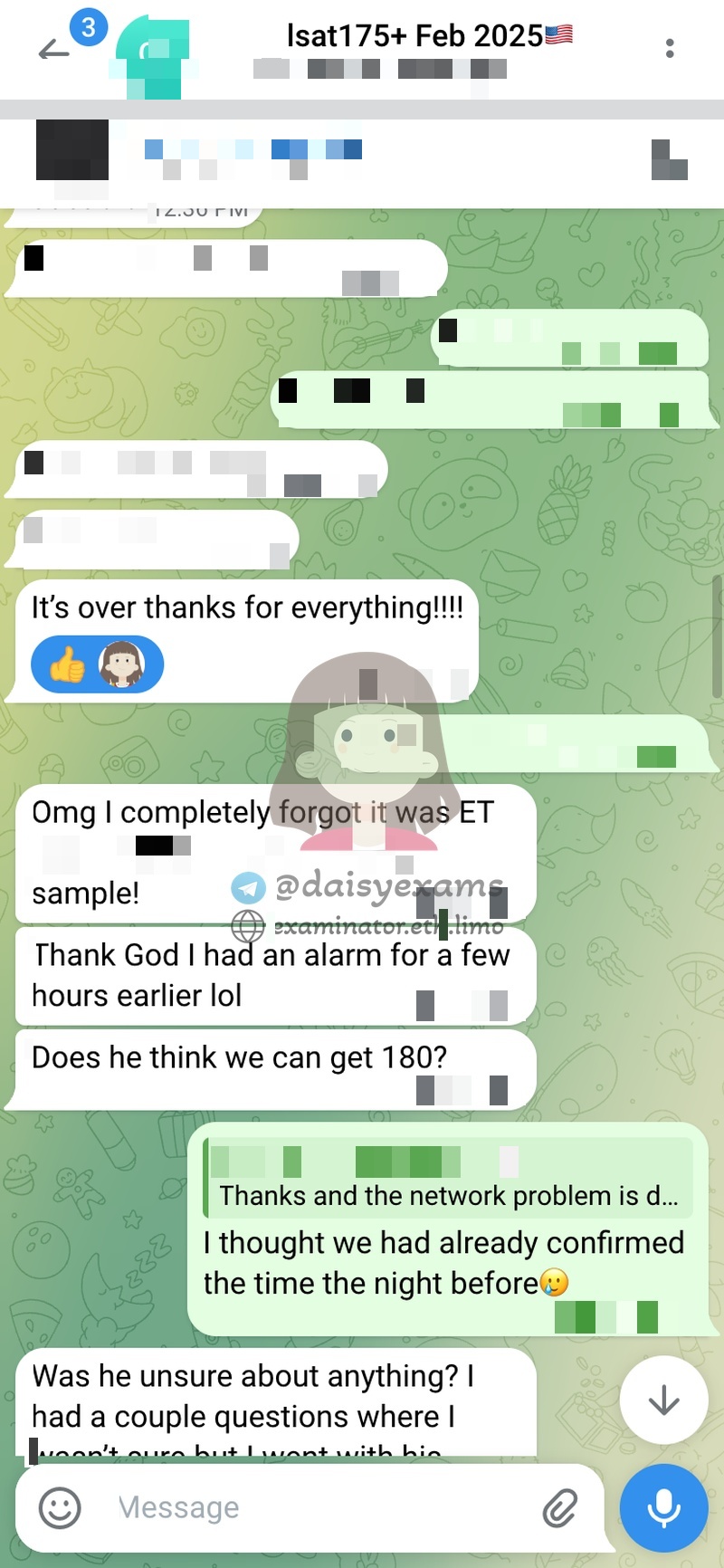 LSAT代考:完成确认