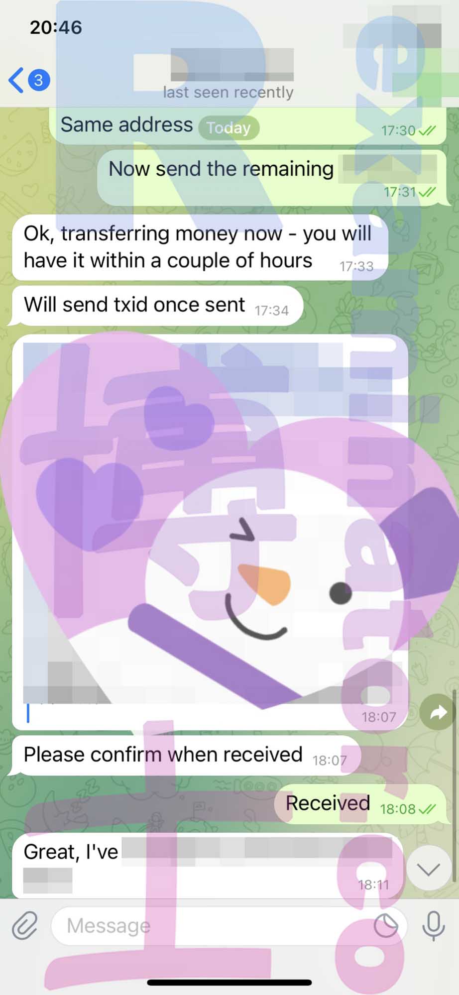 GRE代考保分成功案例#260的与客户对话截图