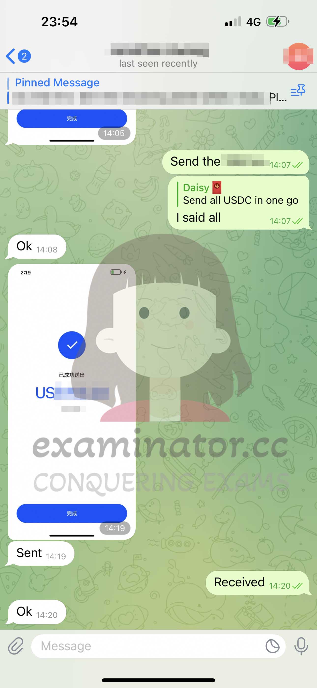GMAT代考保分成功案例#603的与客户对话截图