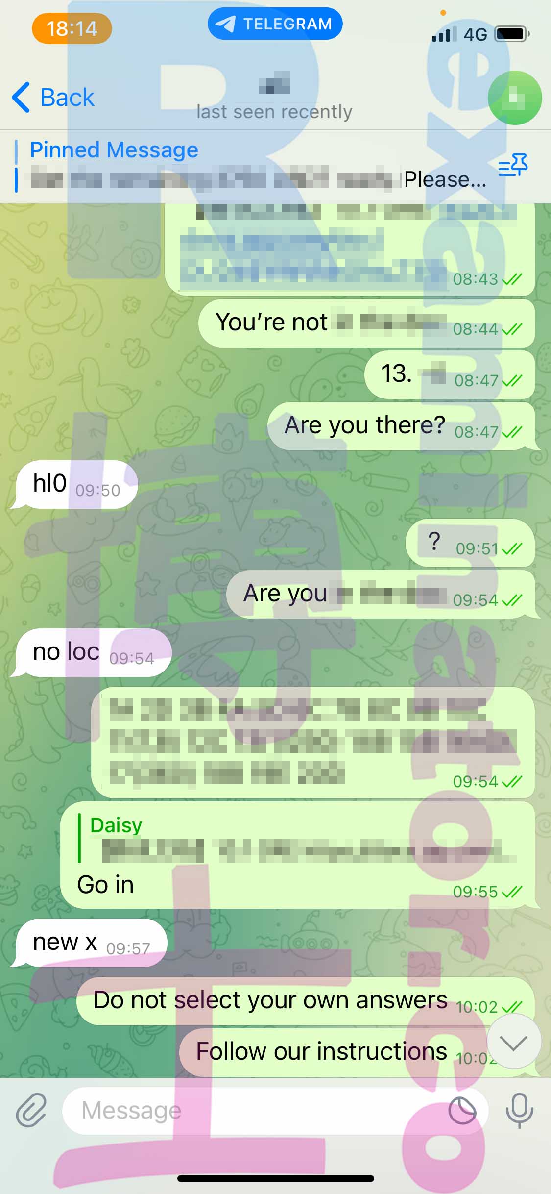GRE代考保分成功案例#427的与客户对话截图