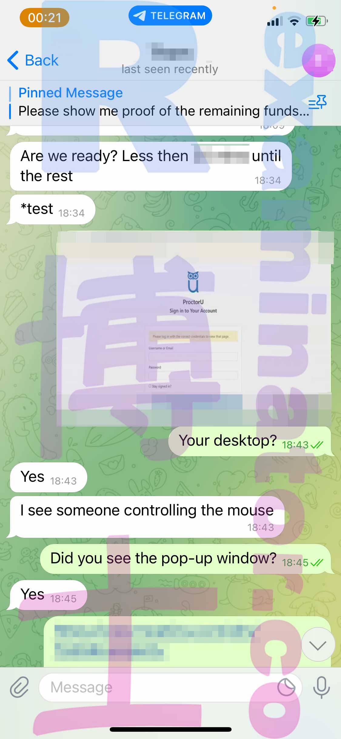 GRE代考保分成功案例#357的与客户对话截图