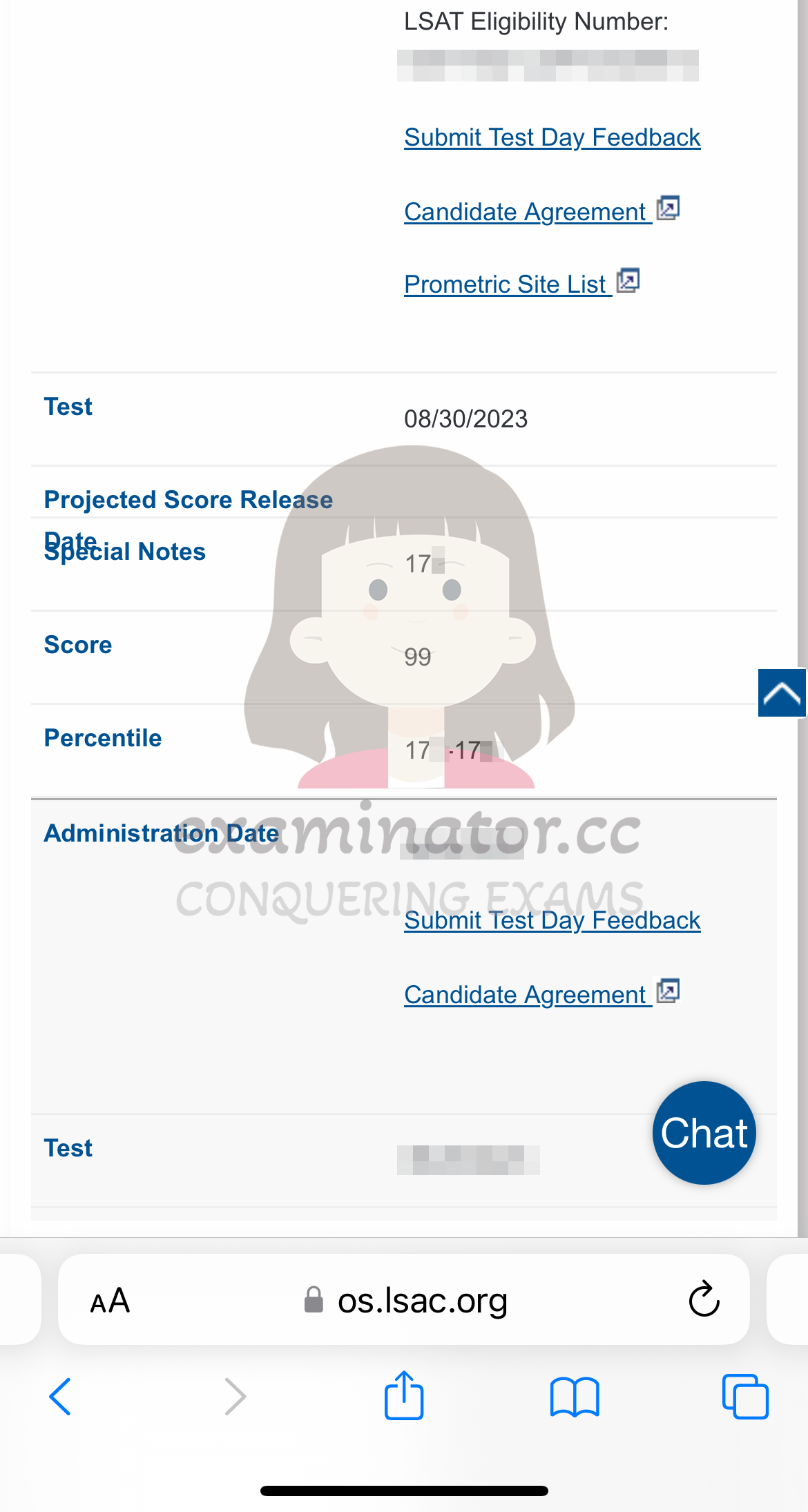 🇺🇸Surpassing All Goals: US Customer Sets Sights on 170+, and Achieves Astonishing 17X Score in August LSAT, the Inaugural Prometric LSAT, with Cheating Aid from Our Expert LSAT Team!