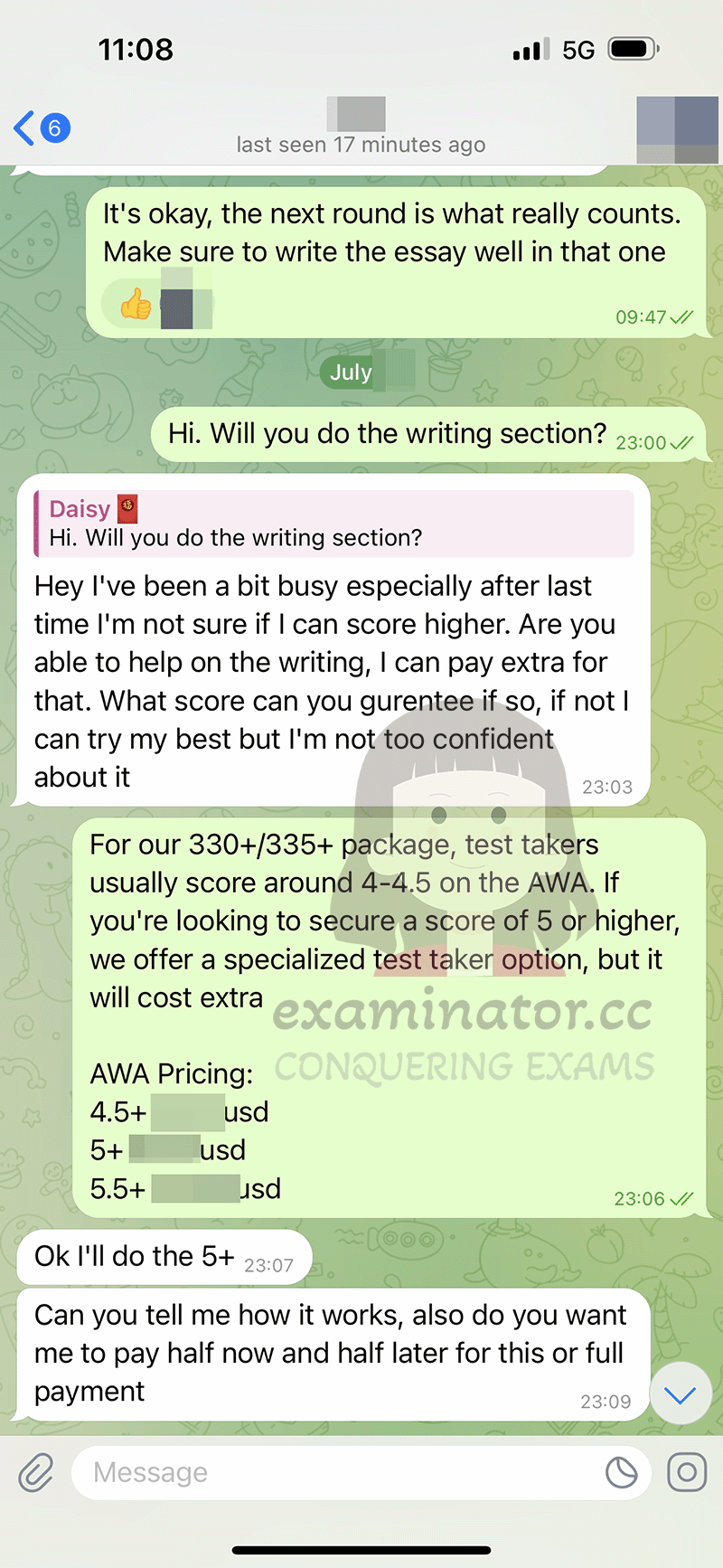 GRE proxy testing cheating writing service
