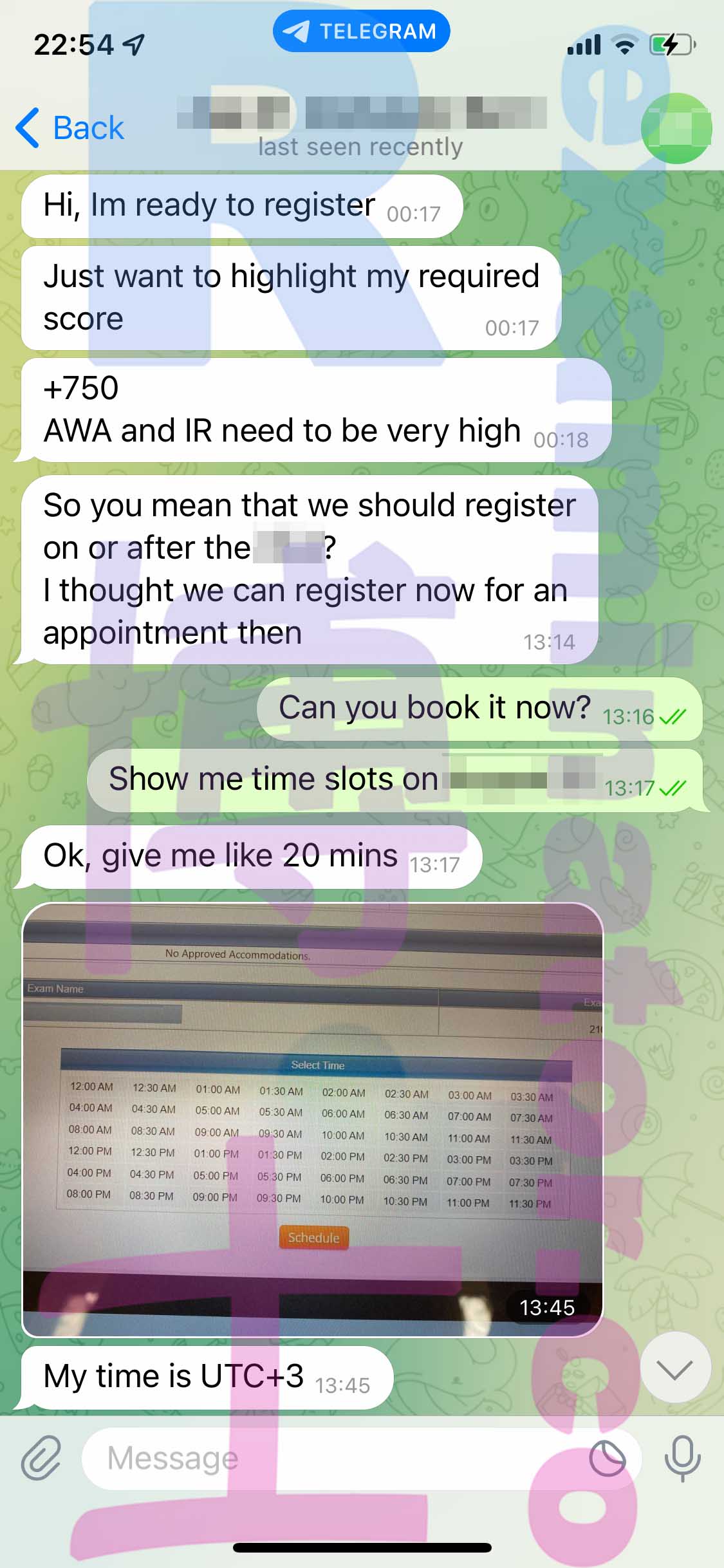 [GMAT代考保分]成功案例#241的对话截图
