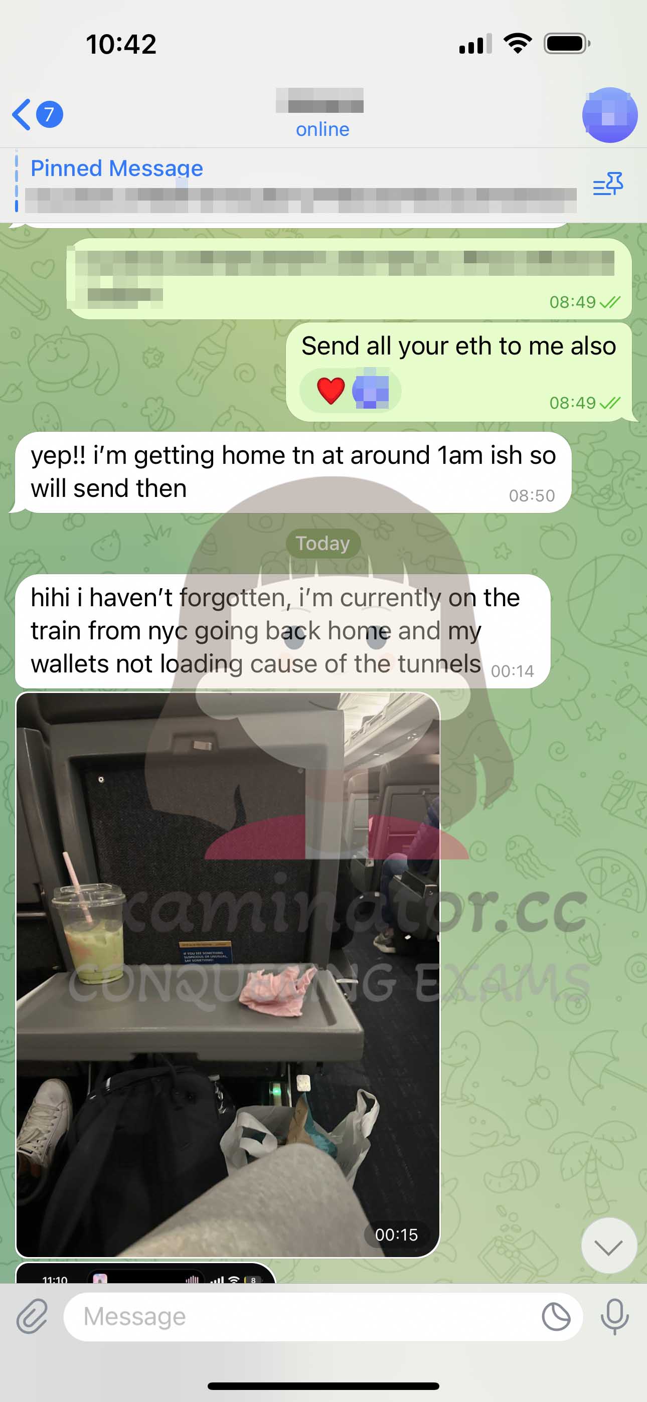 GRE代考保分成功案例#616的与客户对话截图