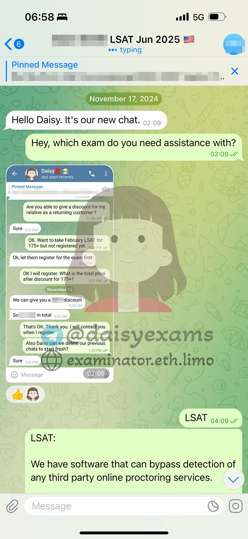2025年6月 LSAT 代考：咨询