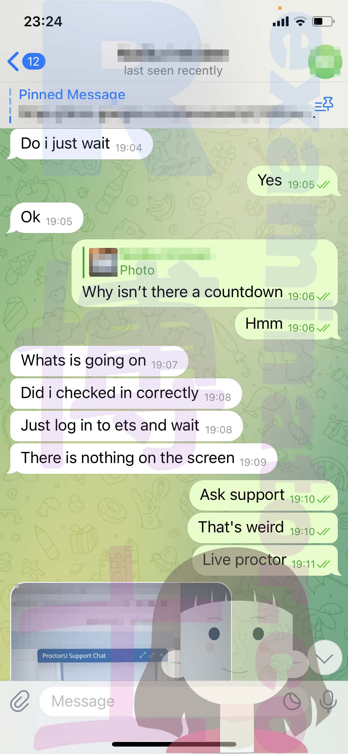 GRE代考保分成功案例#532的与客户对话截图