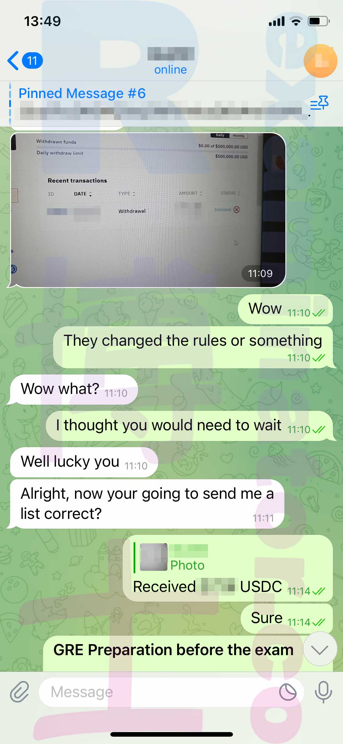 [GRE代考保分]成功案例#311的对话截图