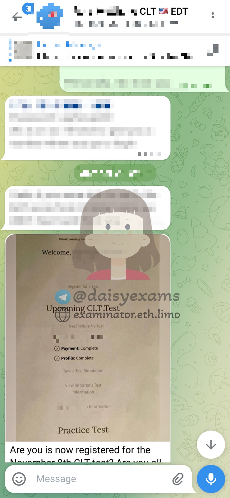 CLT 考试注册验证