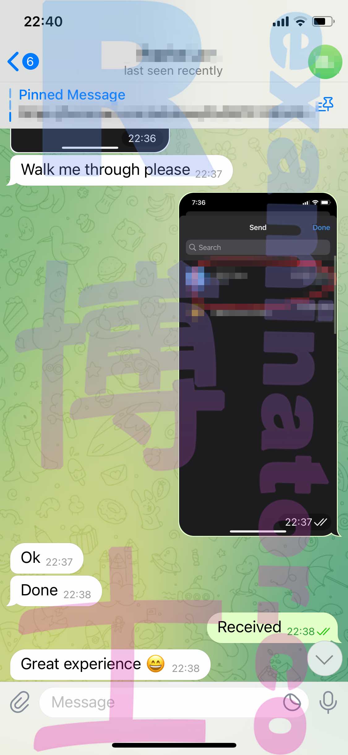 LSAT代考保分成功案例#423的与客户对话截图