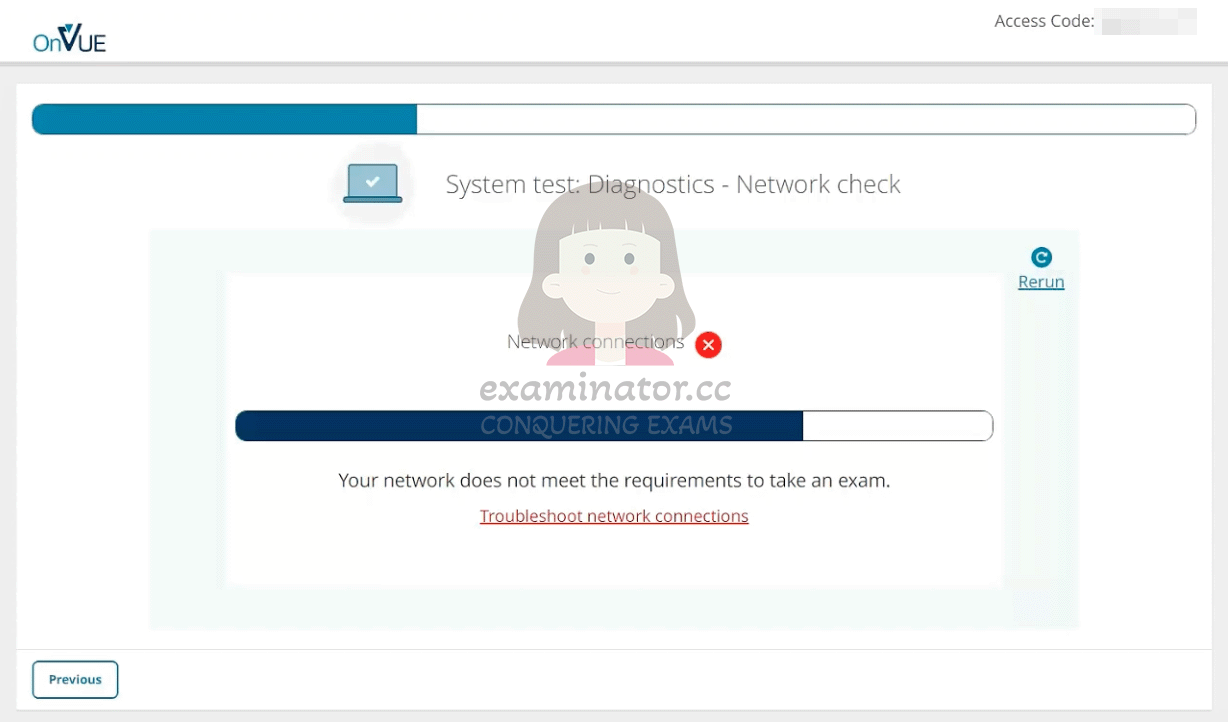 破解OnVUE进行作弊代考: Network Checks Failure
