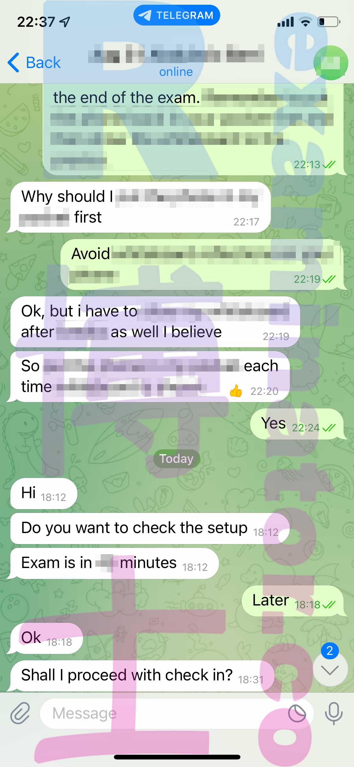 GMAT代考保分成功案例#392的与客户对话截图
