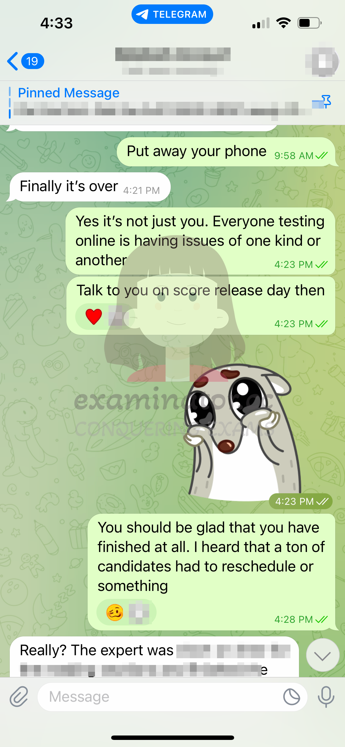 LSAT代考保分成功案例#571的与客户对话截图