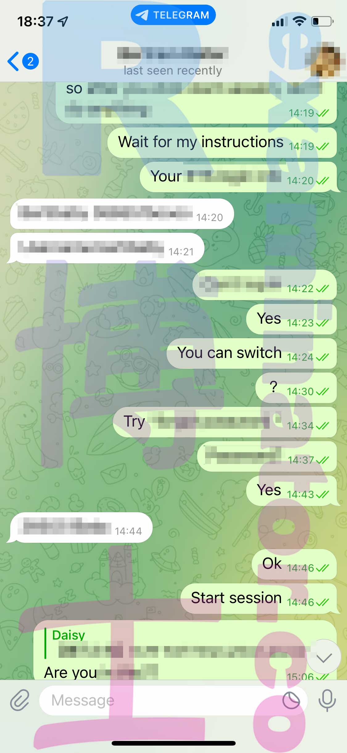 托福代考保分成功案例#381的与客户对话截图