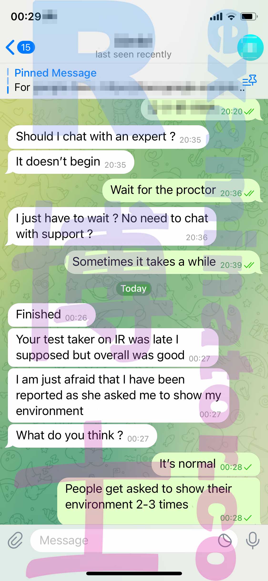 GMAT代考保分成功案例#439的与客户对话截图