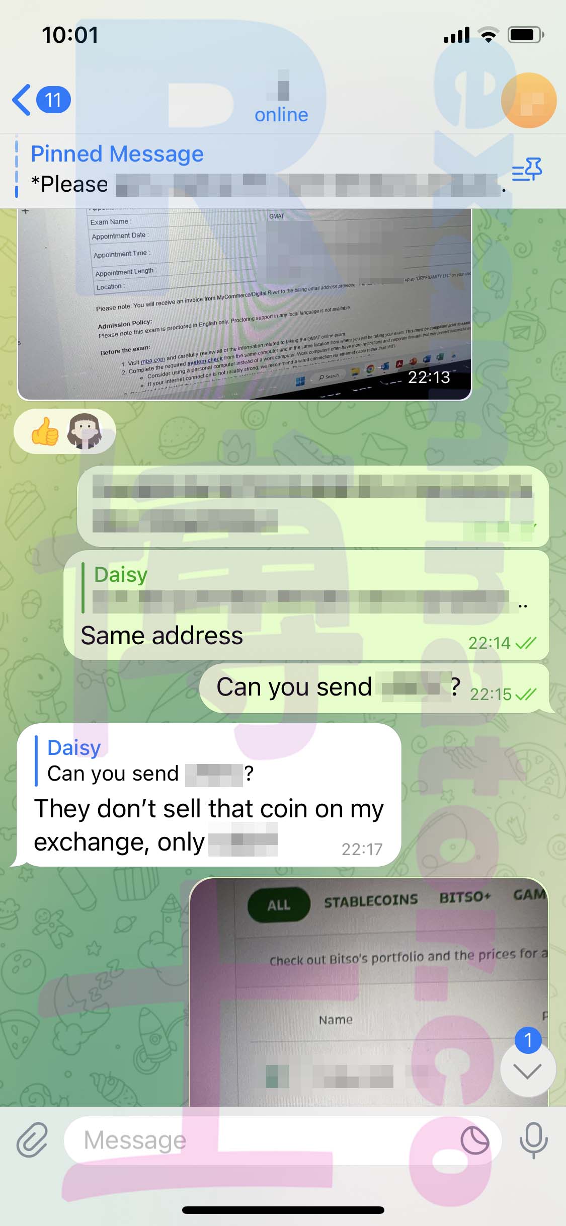 [GMAT代考保分]成功案例#295的对话截图