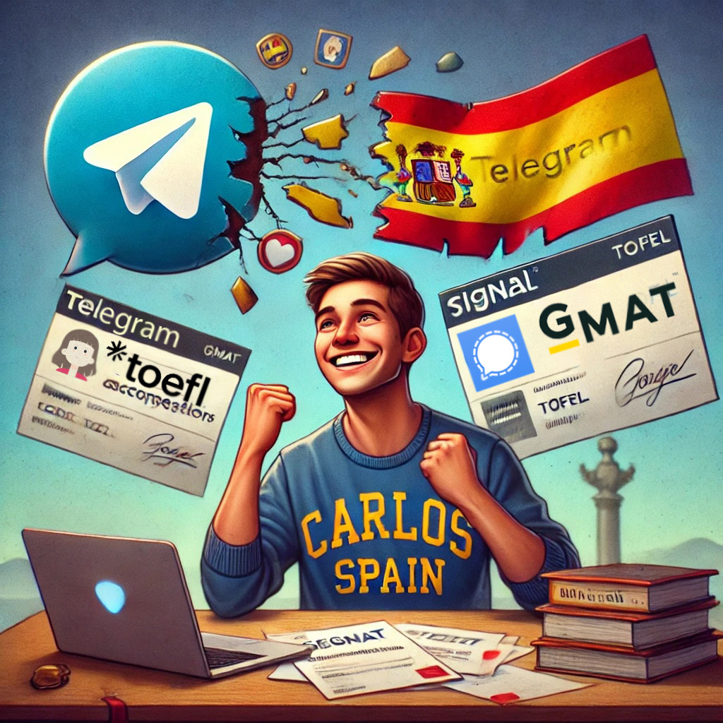 Spain toefl gmat proxy cheating