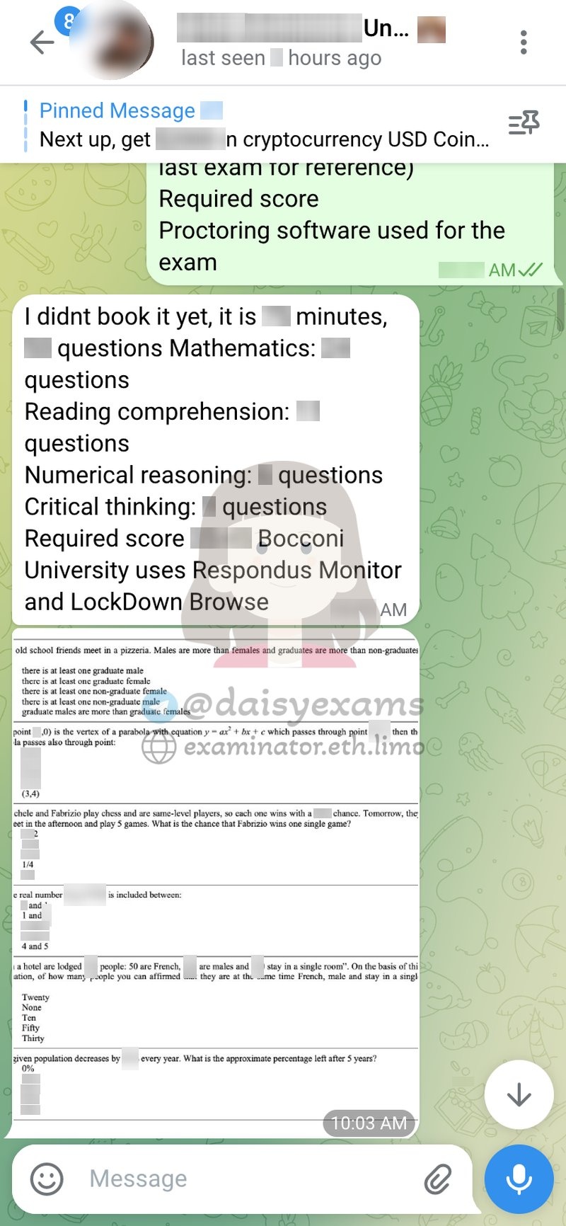 Bocconi 硕士入学考试代考：考试要求确认
