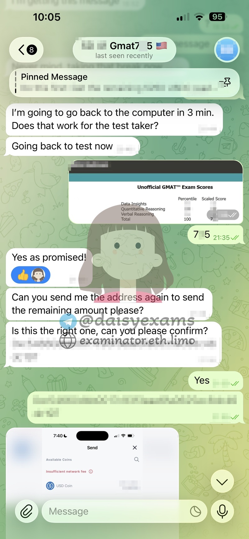 GMAT代考:非正式成绩