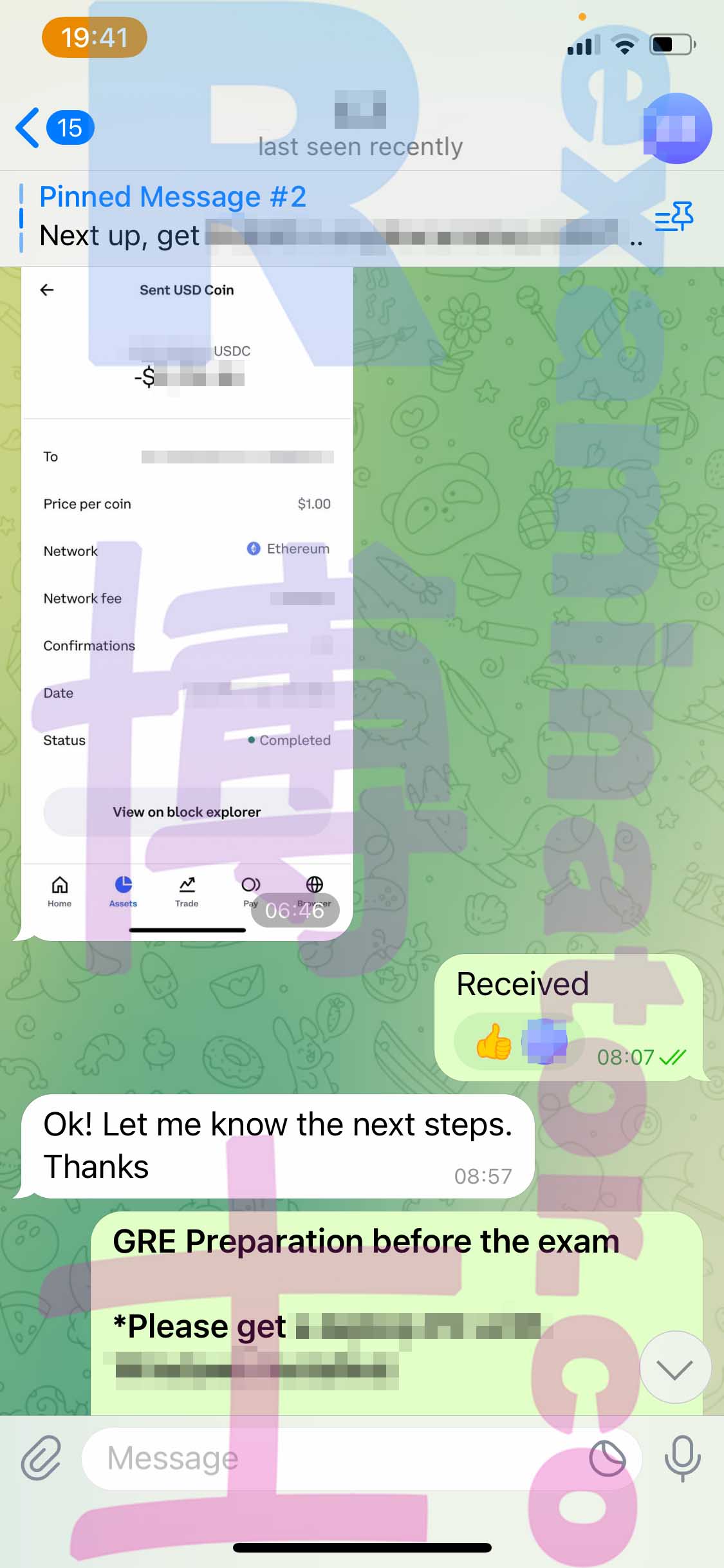 [GRE代考保分]成功案例#303的对话截图