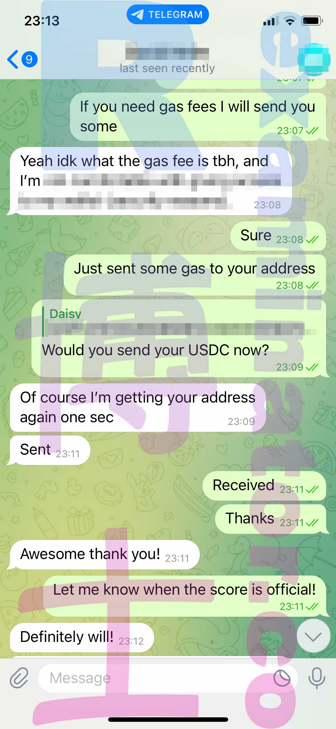 GRE代考保分成功案例#433的与客户对话截图