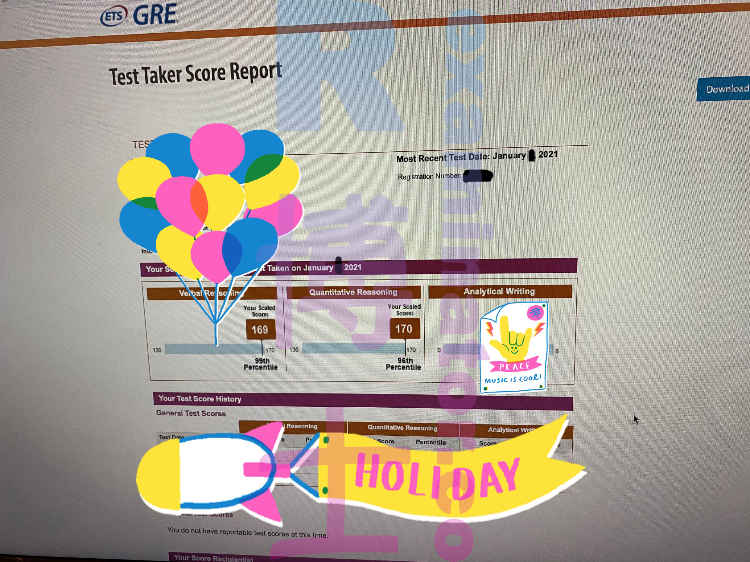 GRE代考保分成功案例#99的与客户对话截图