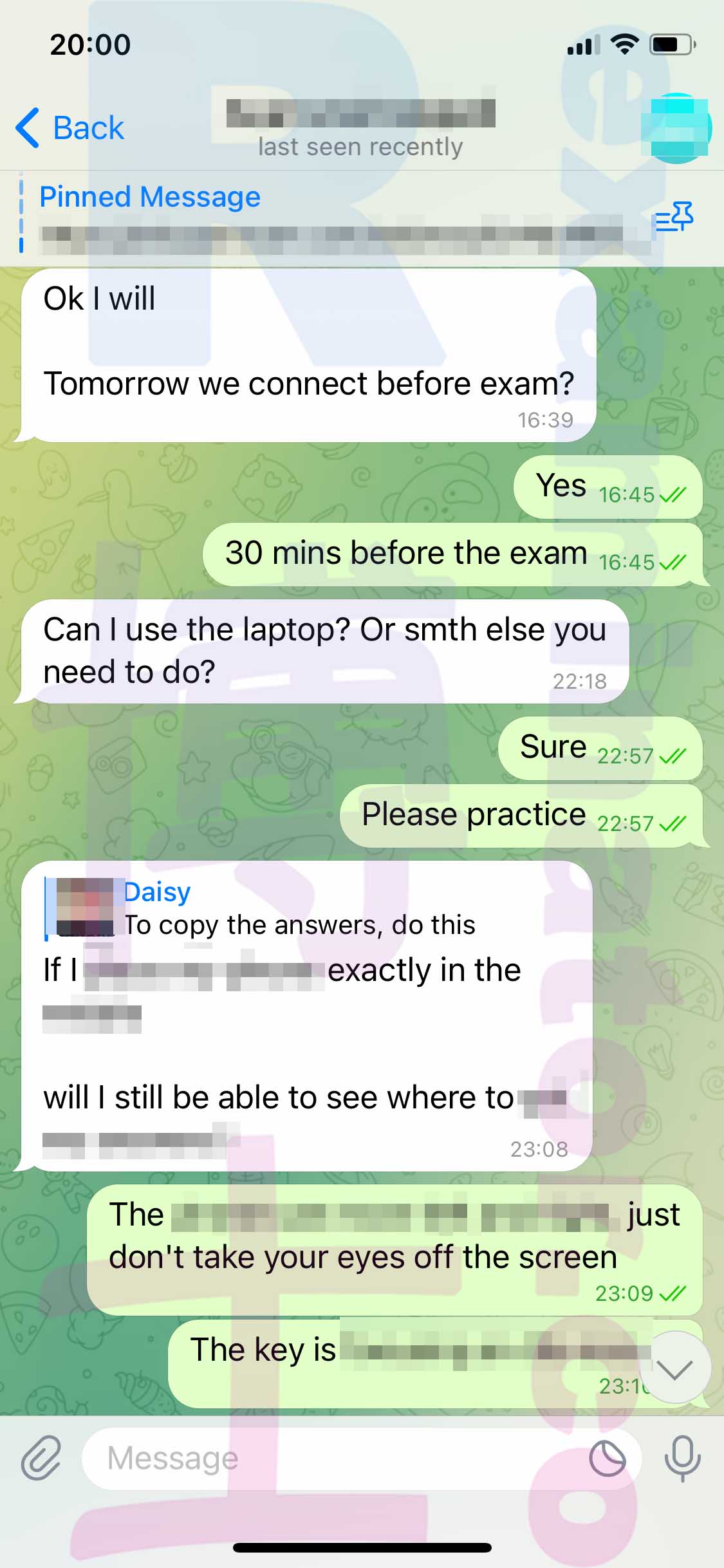 托福代考保分成功案例#486的与客户对话截图