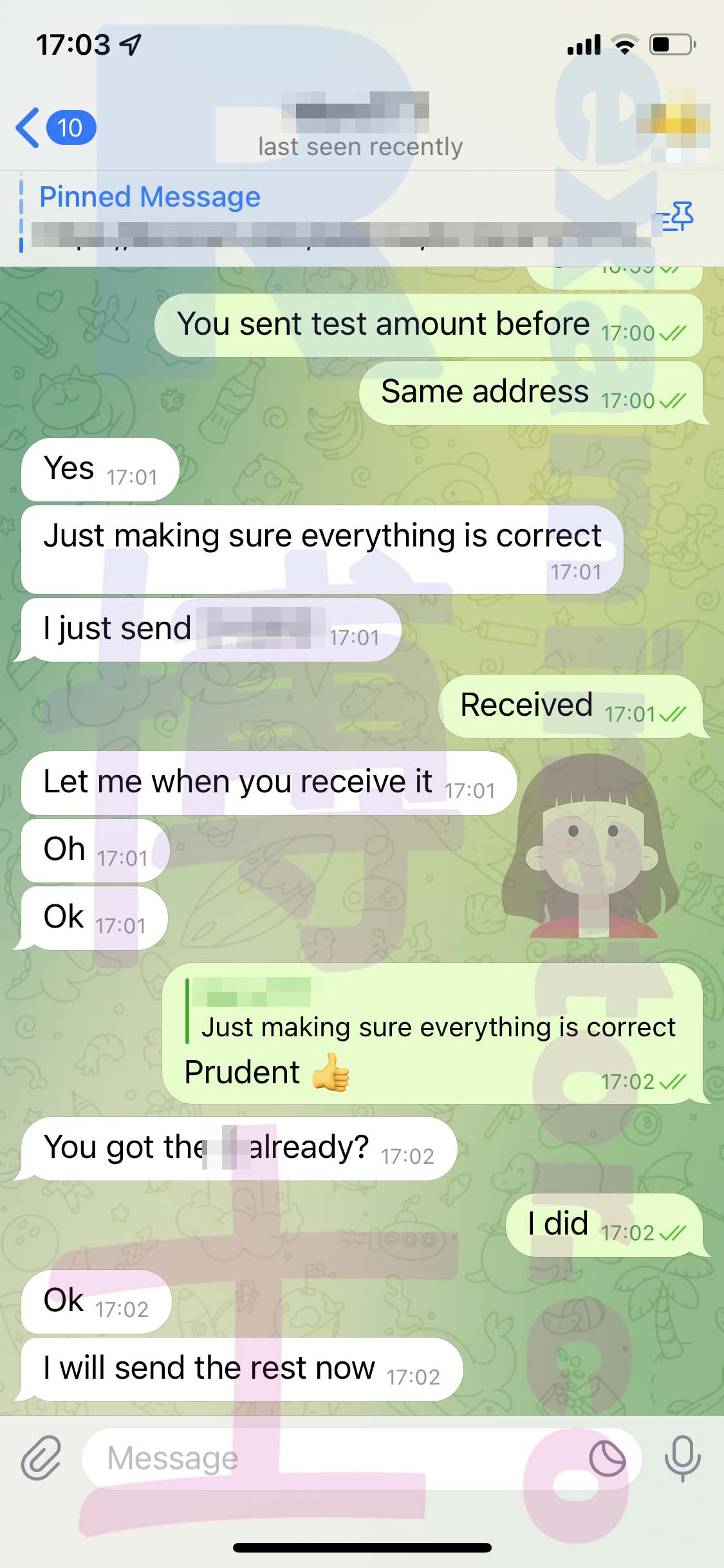 GRE代考保分成功案例#475的与客户对话截图