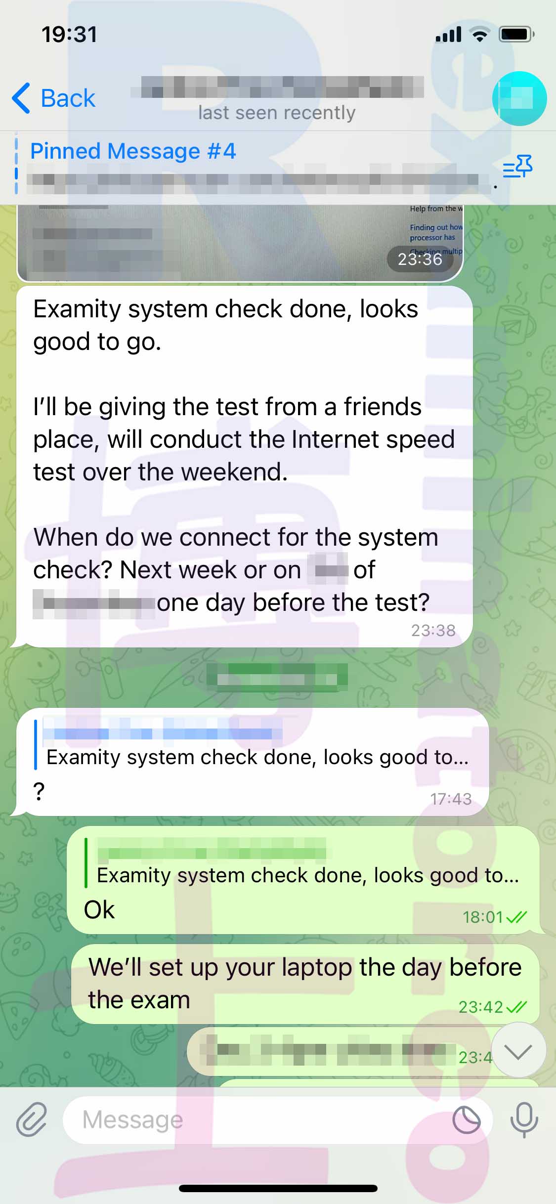 GMAT代考保分成功案例#487的与客户对话截图
