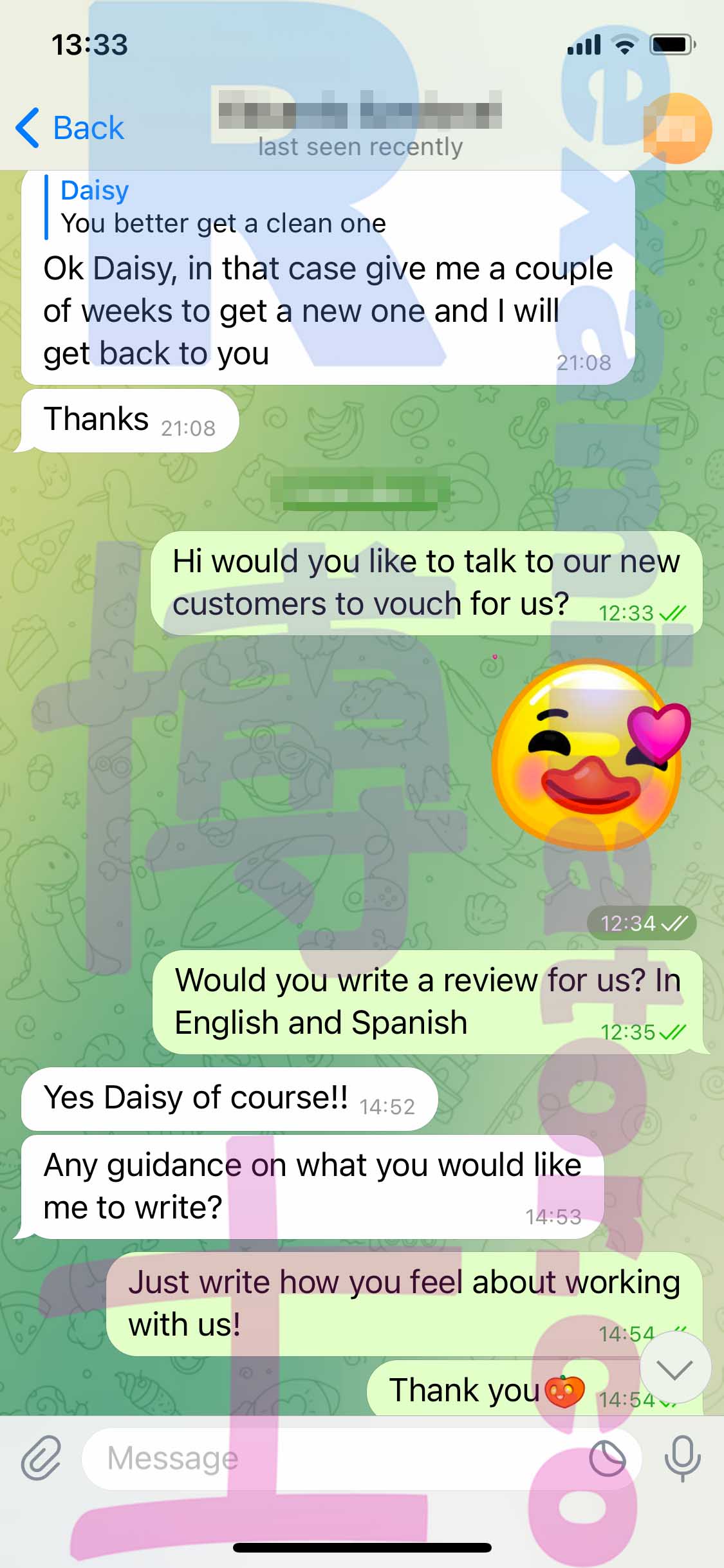 GMAT代考保分成功案例#454的与客户对话截图