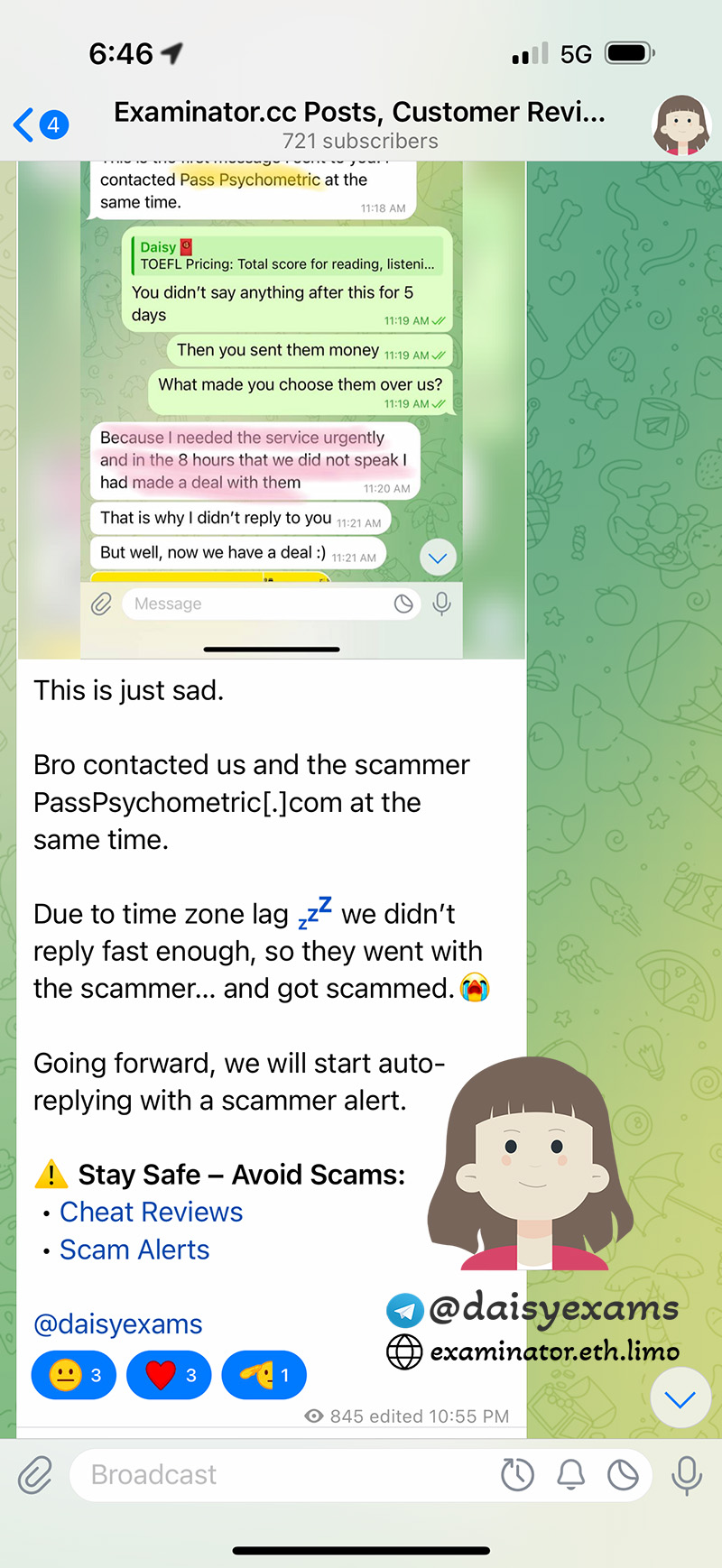 passpsychometric.com 诱骗换条件骗局