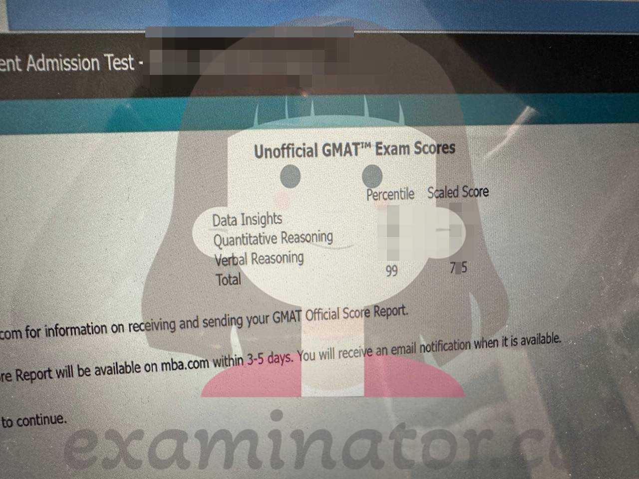 GMAT代考出分7X5