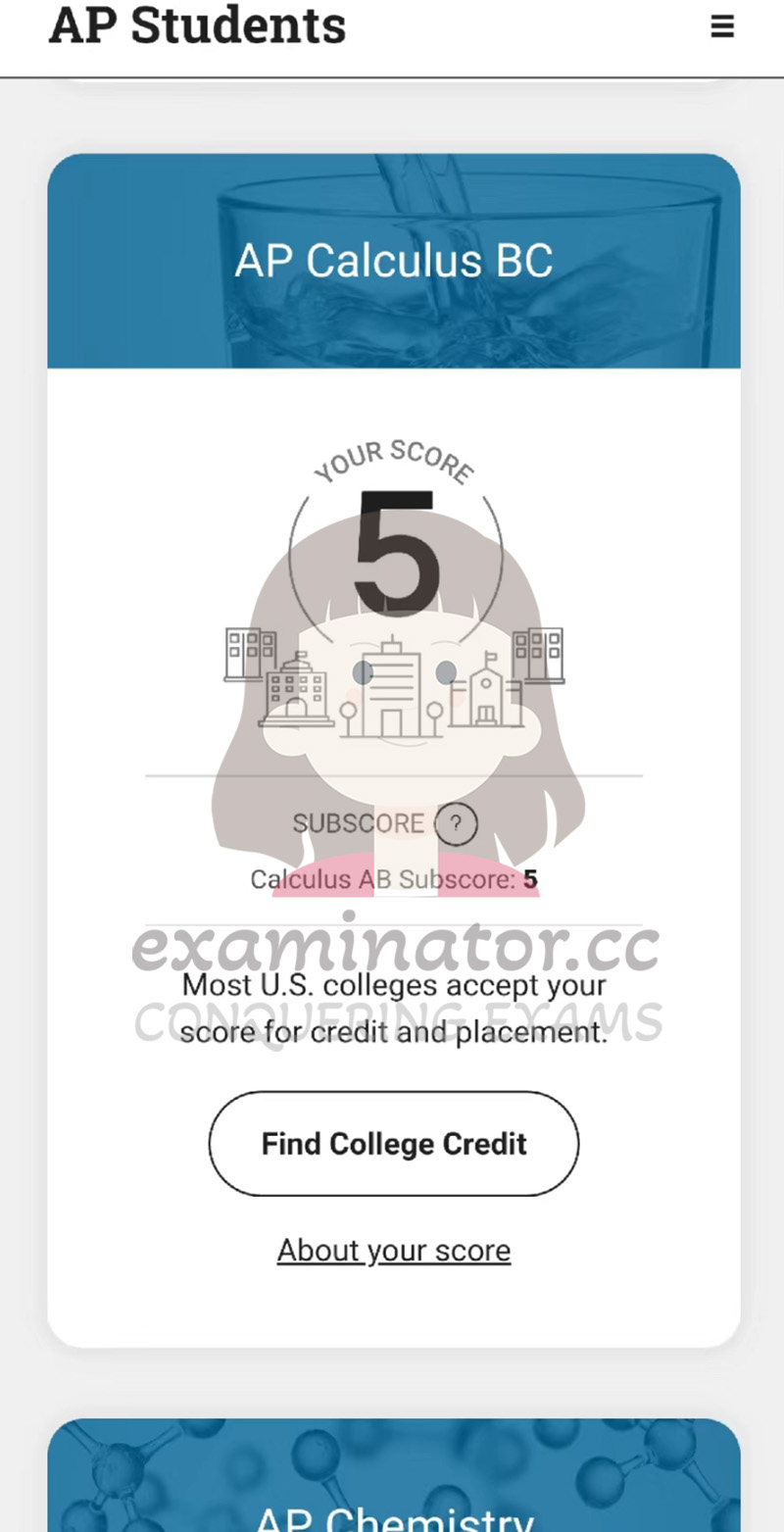 AP Calculus BC: Score 5