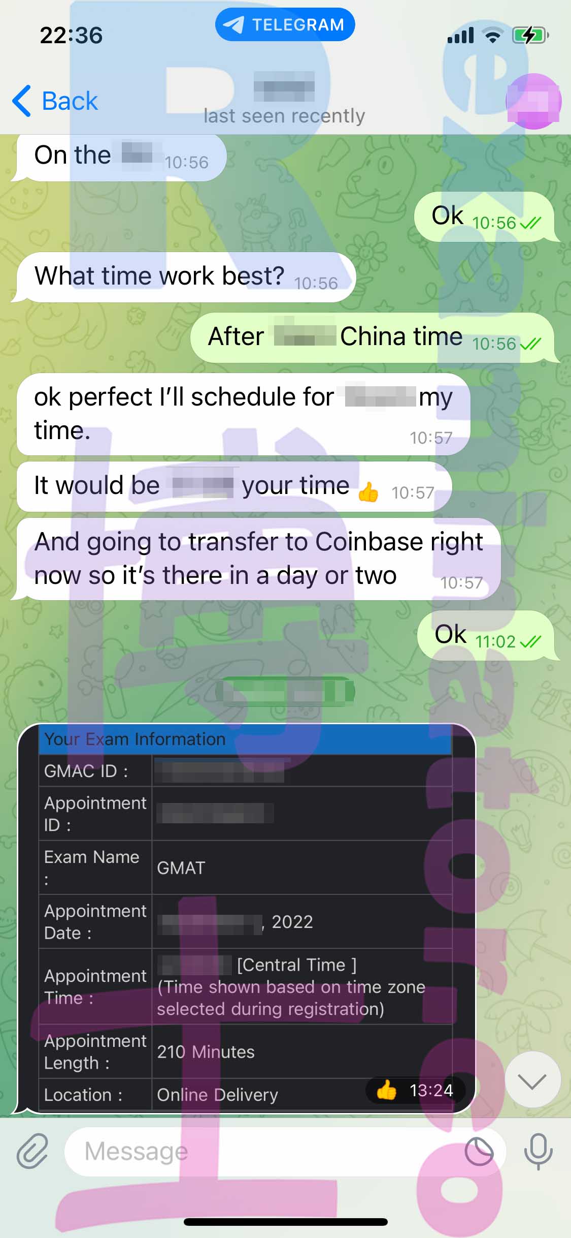 [GMAT代考保分]成功案例#250的对话截图