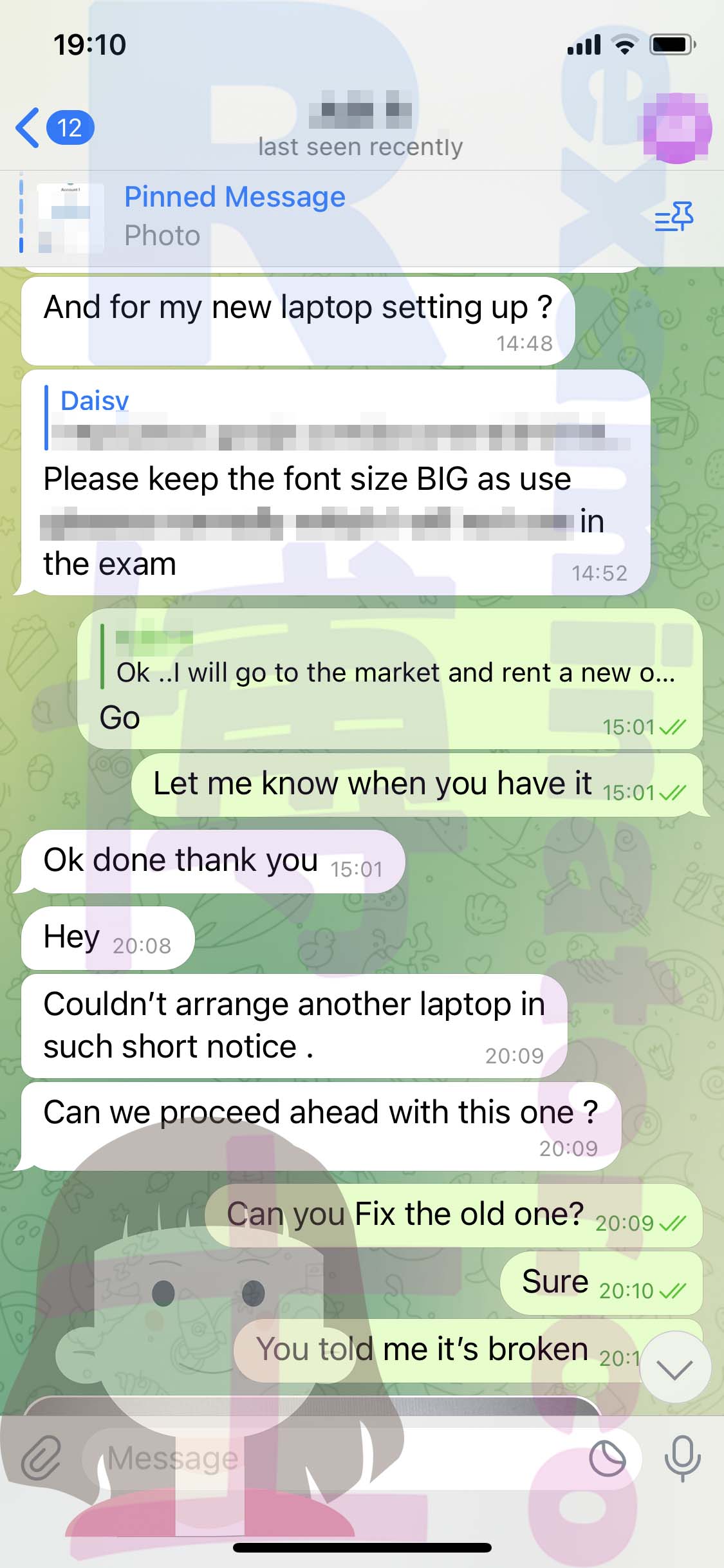 GMAT代考保分成功案例#499的与客户对话截图