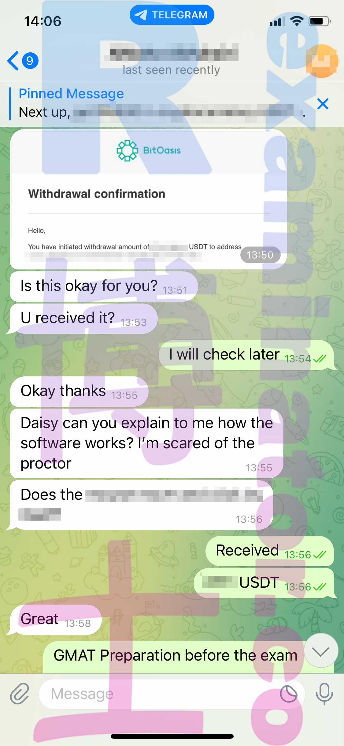 [GMAT代考保分]成功案例#287的对话截图