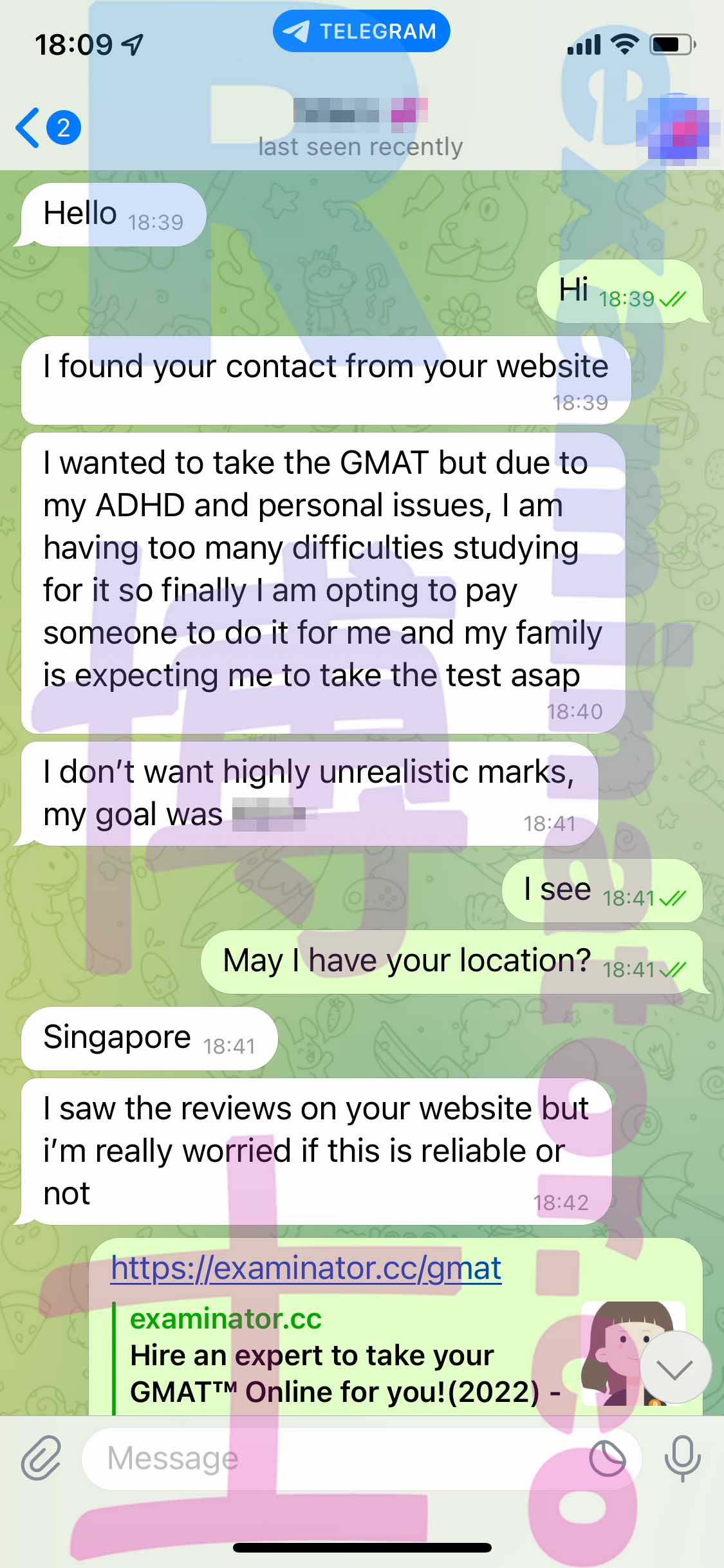 [GMAT代考保分]成功案例#244的对话截图