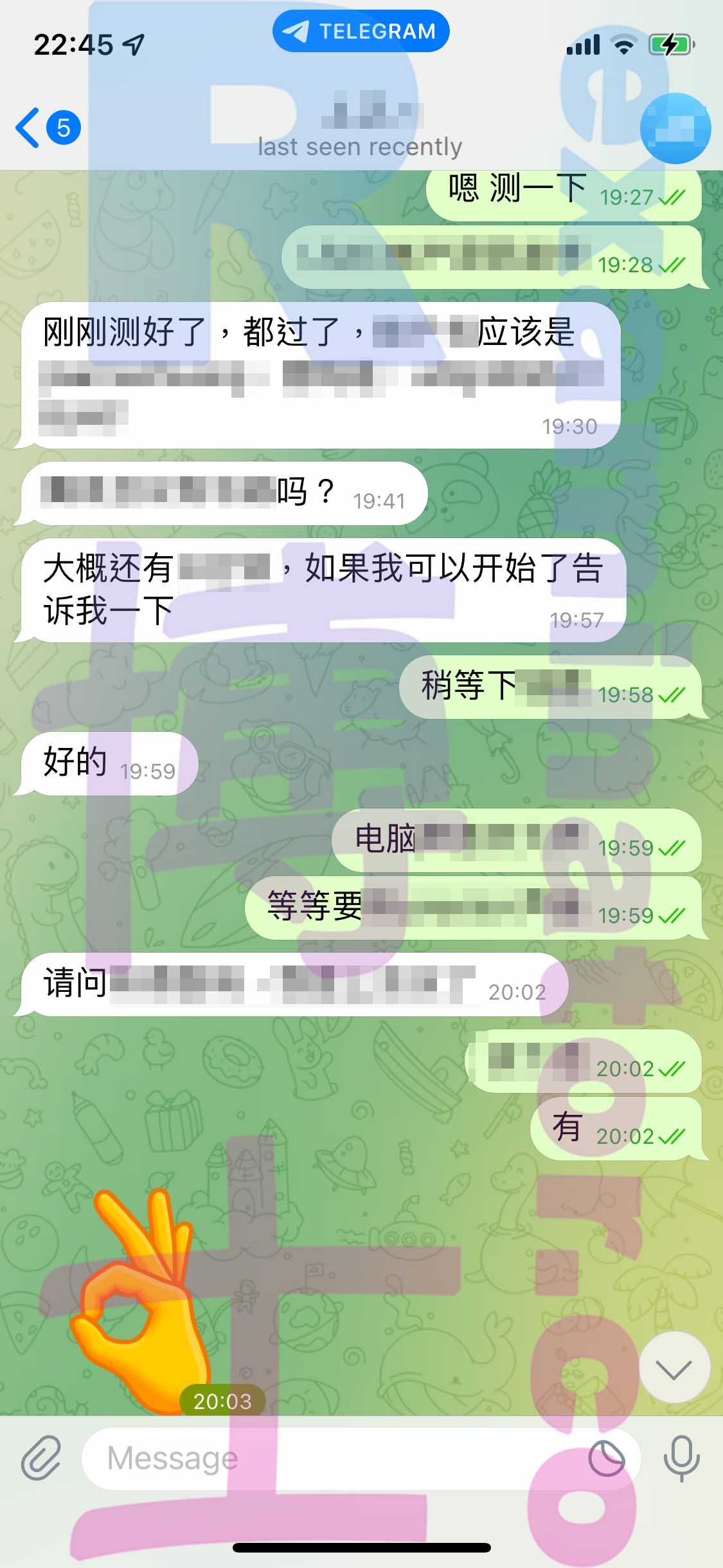 LSAT代考保分成功案例#386的与客户对话截图