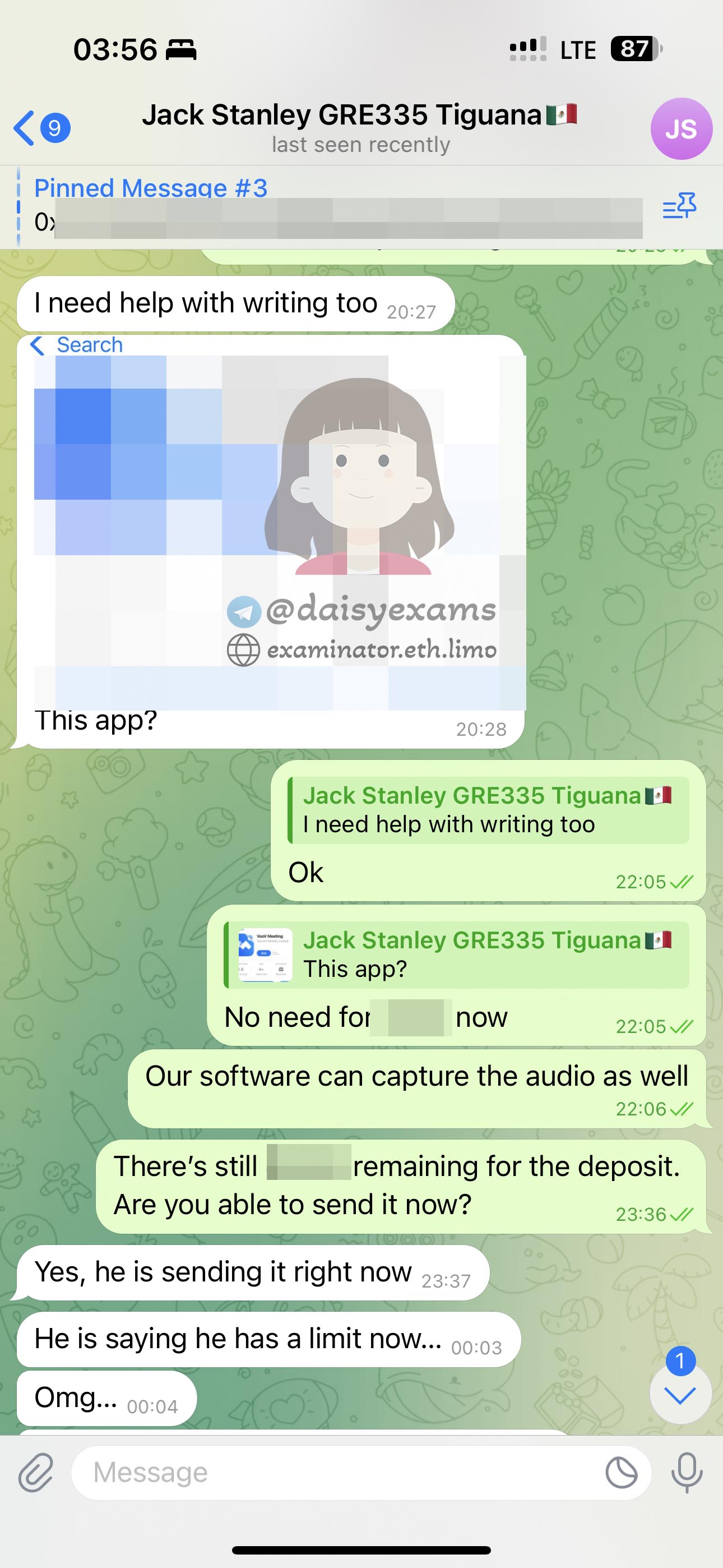 GRE 代考客户遇到加密货币付款问题