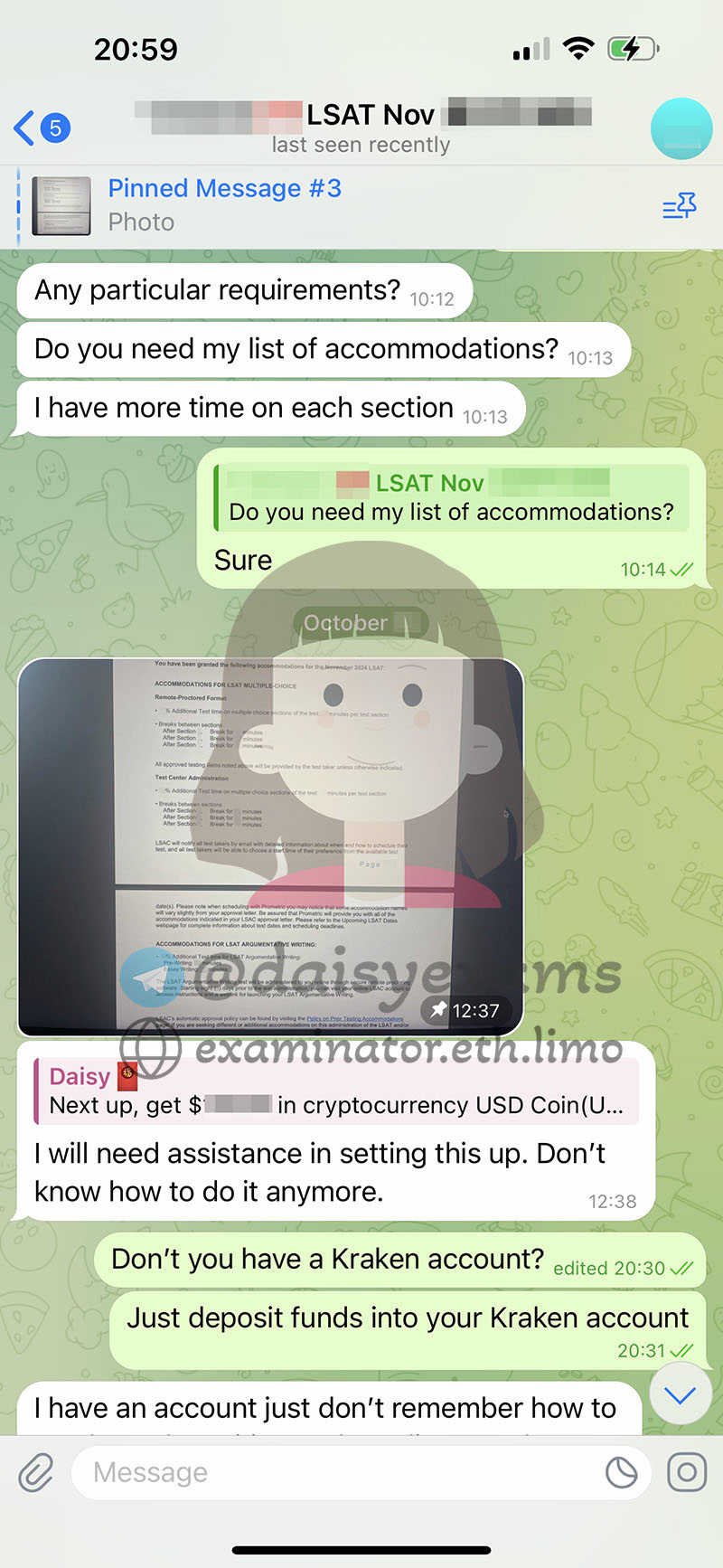 美国 LSAT 代考客户预约考试2