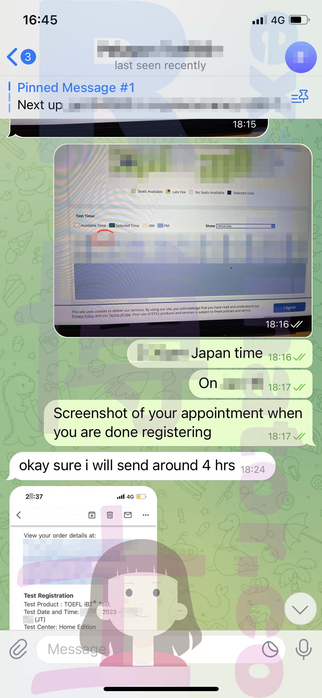 [托福代考保分]成功案例#333的对话截图