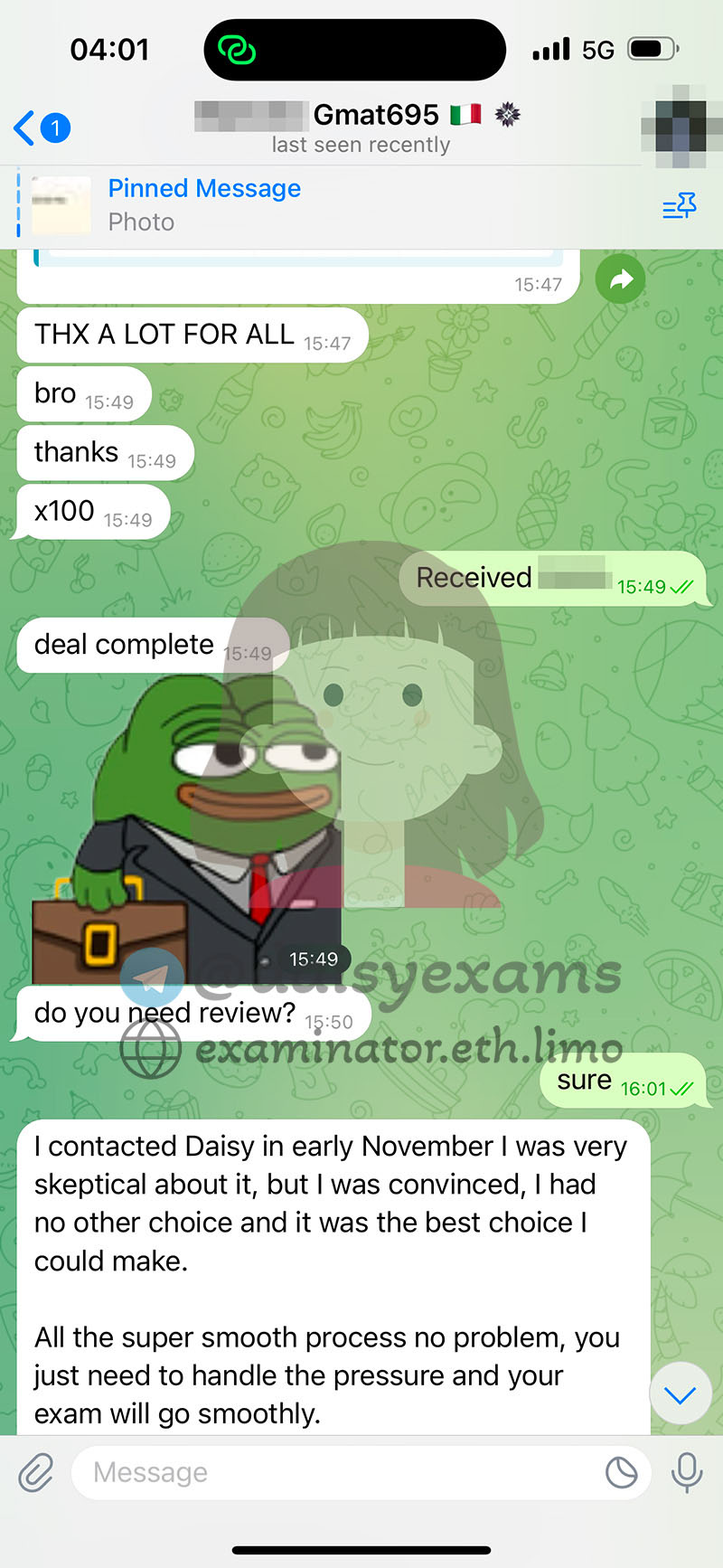 🇮🇹“Jason saved me from depression.” - Italian GMAT Proxy Testing Client