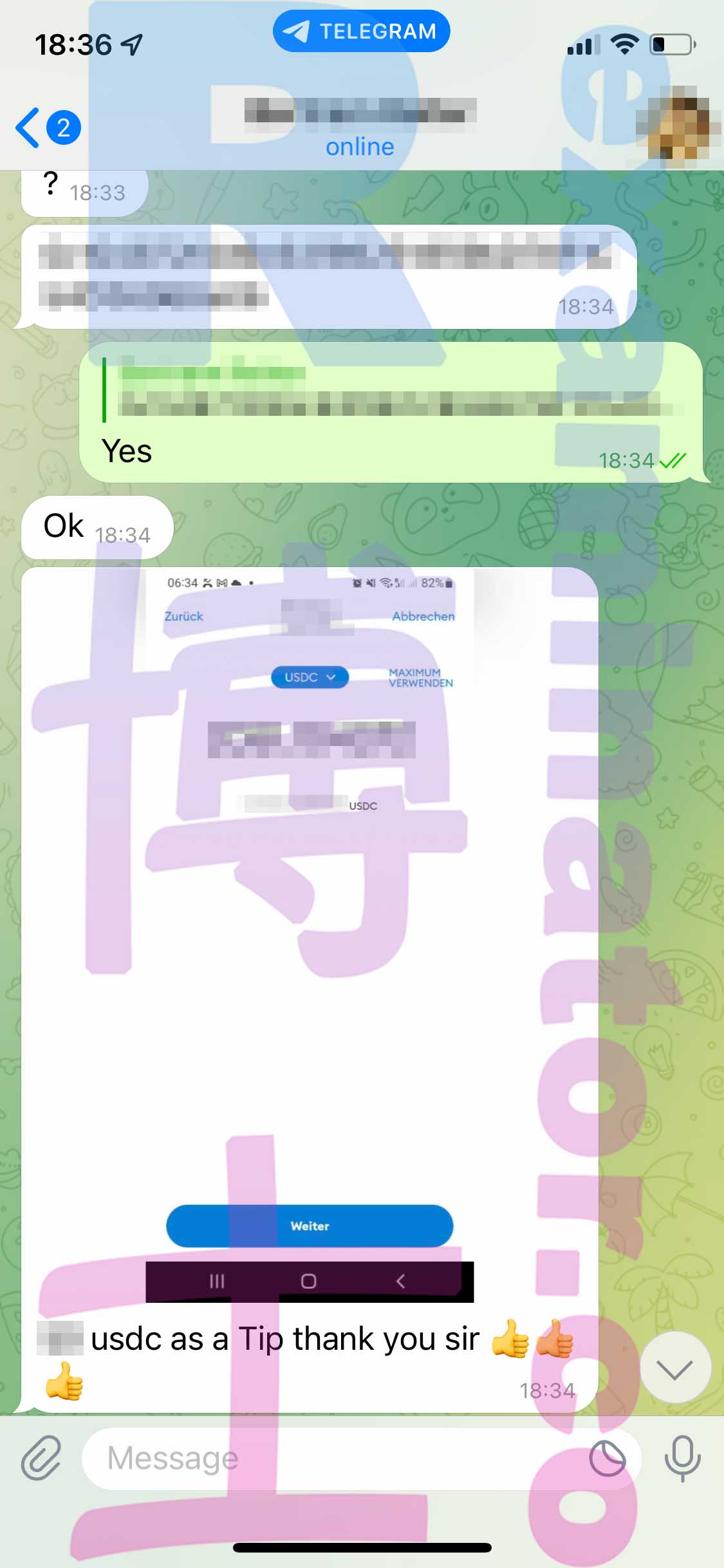 托福代考保分成功案例#381的与客户对话截图