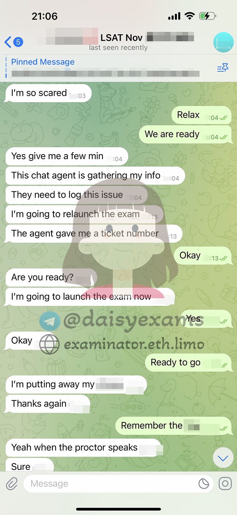 美国 LSAT 代考客户考试日4